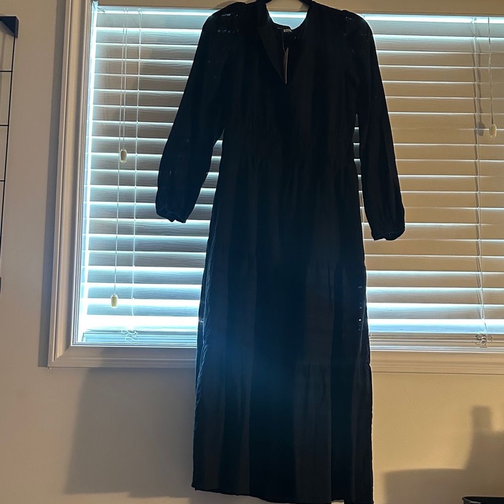 Chic Black Long Sleeve Dress